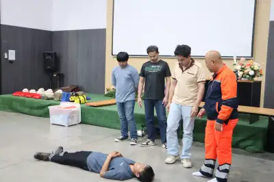 ภาพการอบรมที่อับอากาศจริง