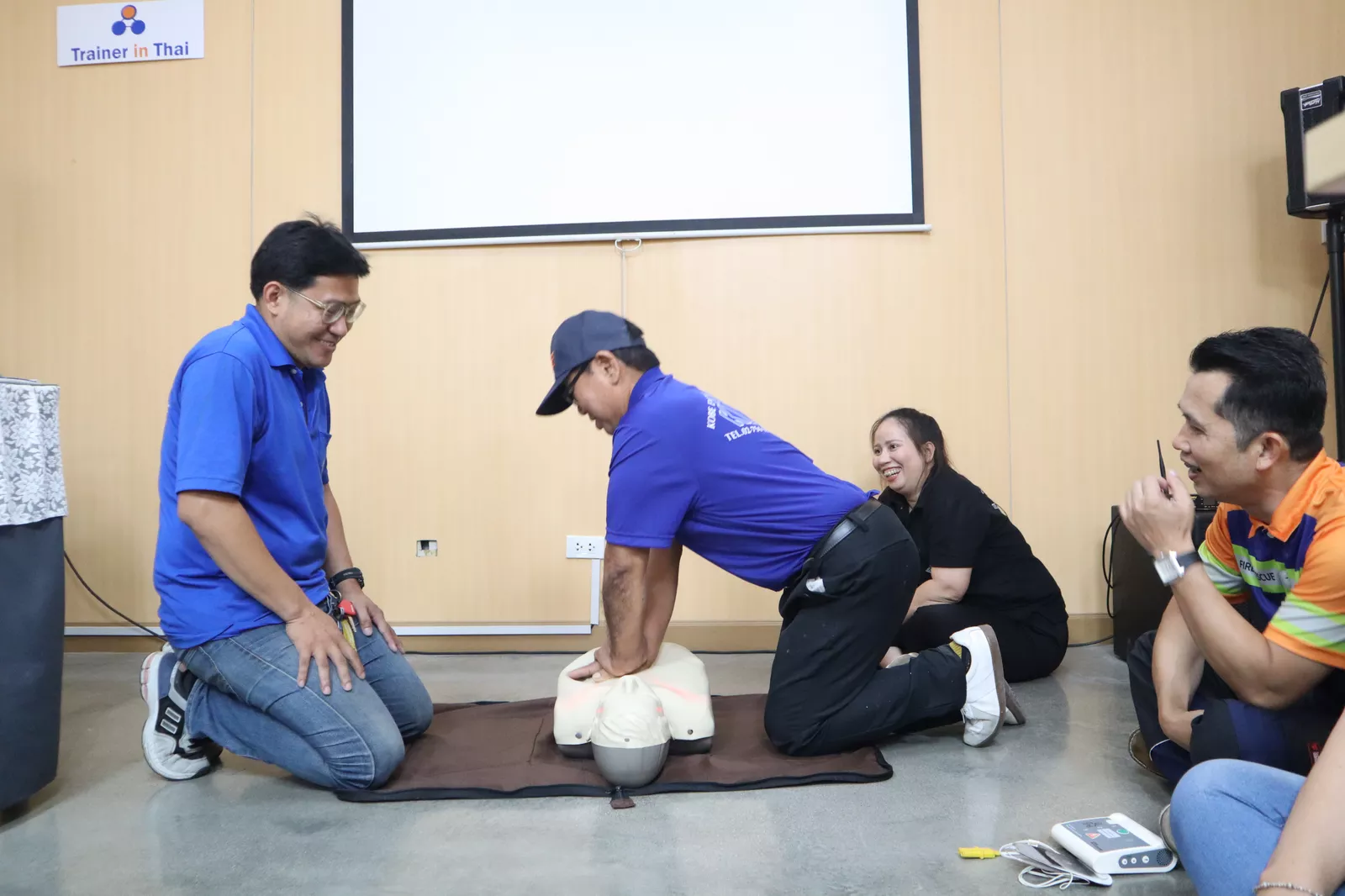 กิจกรรมกลุ่มผู้ช่วยเหลืออับอากาศ  - หลักสูตรอับอากาศ ที่ Safety Station โรงเรียนความปลอดภัย
