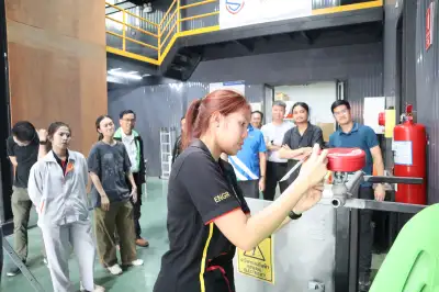 ภาพอบรมผู้อนุญาตอับอากาศจริง