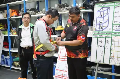 ภาพอบรมผู้อนุญาตอับอากาศจริง