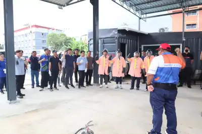 ภาพอบรมดับเพลิงขั้นต้นจริง