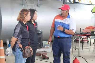ภาพอบรมดับเพลิงขั้นต้นจริง