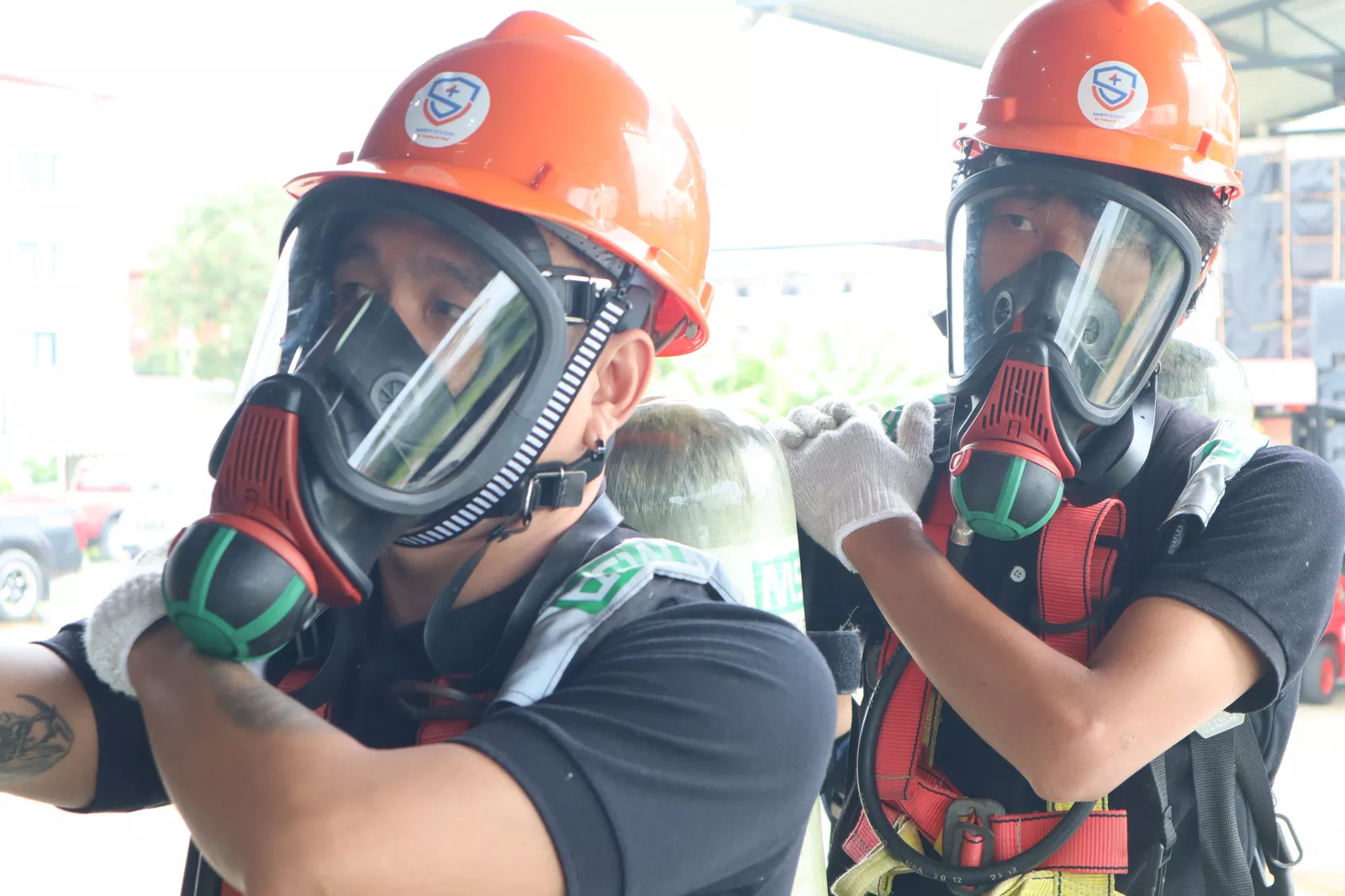 บรรยากาศการฝึกอบรมอับอากาศ 4 ผู้ - หลักสูตรอับอากาศ ที่ Safety Station โรงเรียนความปลอดภัย