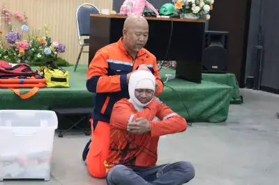 การฝึกปฏิบัติอับอากาศ 4 ผู้ - หลักสูตรอับอากาศ ที่ Safety Station โรงเรียนความปลอดภัย