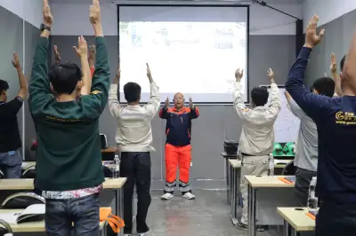 ภาพการอบรมที่อับอากาศจริง