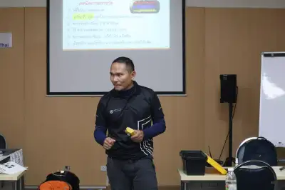 ภาพอบรมผู้ปฏิบัติงานอับอากาศจริง