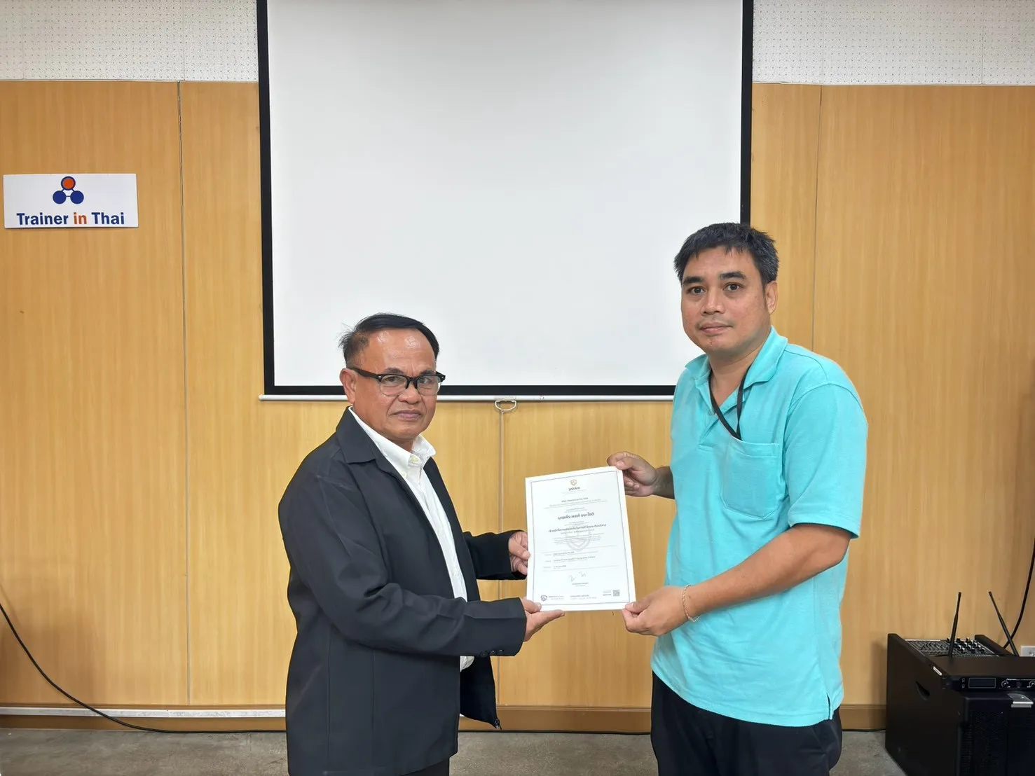 การสาธิตจป.บริหาร - หลักสูตรจป.-คปอ. ที่ Safety Station โรงเรียนความปลอดภัย