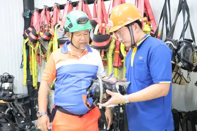 การทดสอบผู้อนุญาตอับอากาศ  - หลักสูตรอับอากาศ ที่ Safety Station โรงเรียนความปลอดภัย