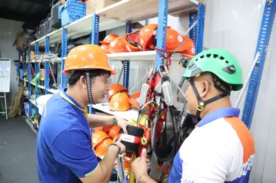 บรรยากาศการฝึกอบรมผู้อนุญาตอับอากาศ  - หลักสูตรอับอากาศ ที่ Safety Station โรงเรียนความปลอดภัย