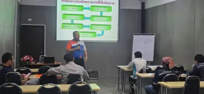 ภาพอบรมทบทวนอับอากาศจริง